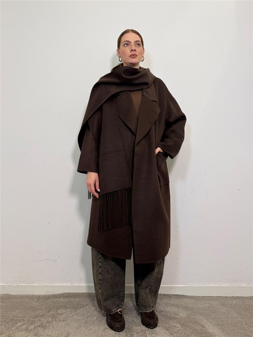 Cappotto Lungo Con Sciarpa Removibiledoppiopetto - Vicolo cod. TAC0022 main:sha1=519b0f54d1b511e5d1cb512a5d5cb2f6c1facd01