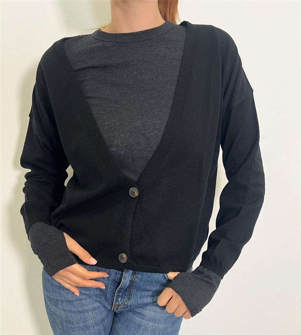 Cardigan Rasato Scollo A V Profondo - Vicolo cod. 2AC2172 main:sha1=c63526ab26d378f836aa8ff1bc0f4f17b6216ec8