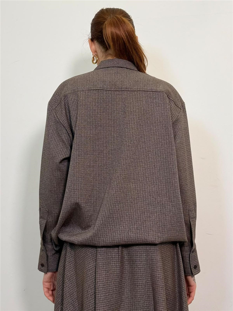Camicia Over Micro Check Maxi Tasca E Coulisse Sul Fondo - Vicolo cod. TAC1722 main:sha1=05241e624721618489b7b8fb8fa6723a7e769e78
