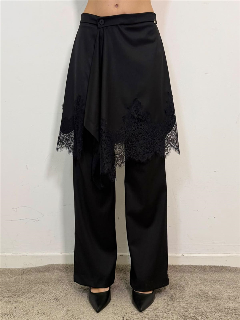 Pantalone Palazzo Con Pannello Effetto Gonna - Philia Loft cod. V03A0950 main:sha1=c1162524743868c940f75978ee76f43fa2384185