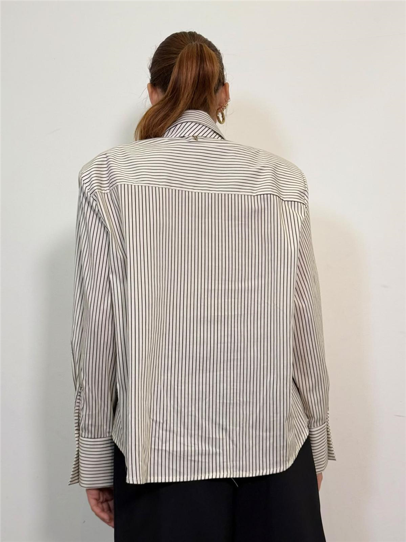 Camicia A Righe Con Cravatta E Spalline - Philia Loft cod. V03S0970 main:sha1=0119ed0658fe30c25a7ea3a9daa3721b581c1988
