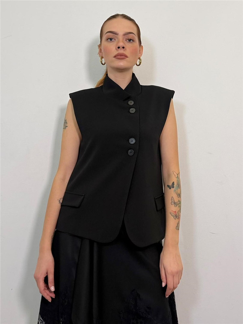 Gilet Collo Alla Coreana - Philia Loft cod. A03N1043 main:sha1=d065e15fe499fc5e62a32875f67399e00a0d2406