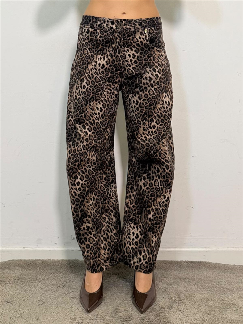Pantalone Baloon Animalier - Philia Loft cod. R03L0757 main:sha1=50b460c038cf43e2f2b2f7a04414688e4a2319e8