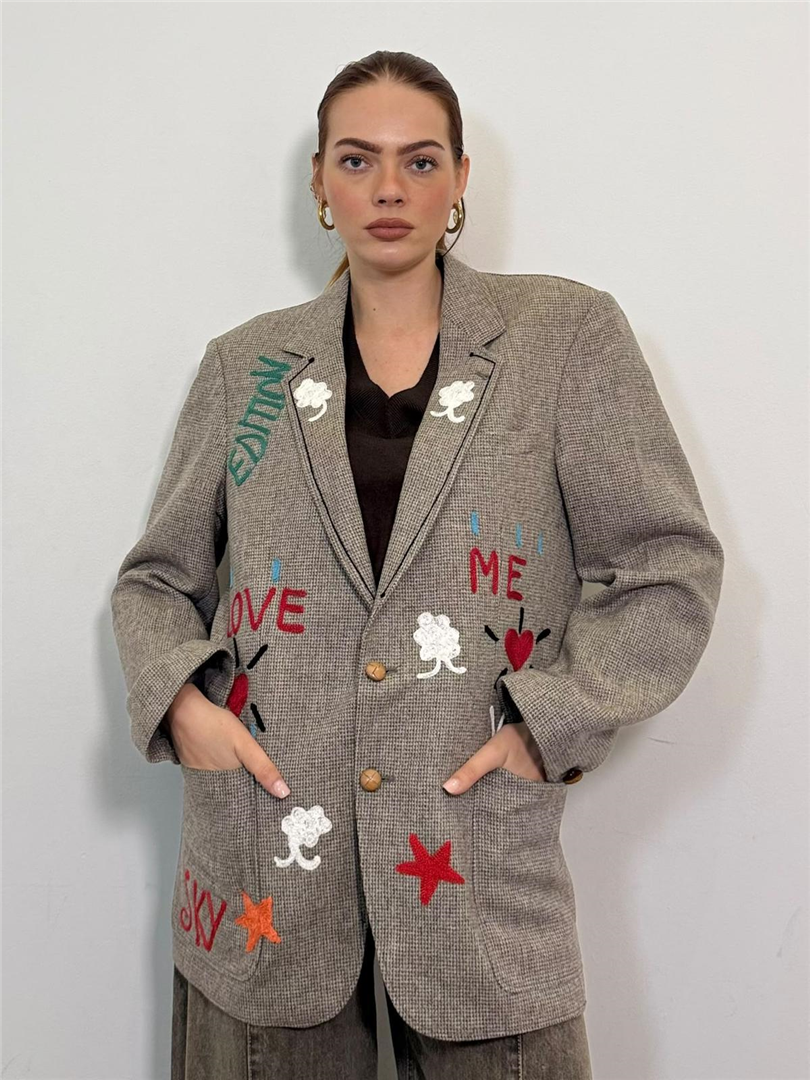 Blazer Over Vintage Con Ricami - Souvenir cod. F40X1220 main:sha1=5d08daf04b01e098b9fd3cad68de06c7d254d214