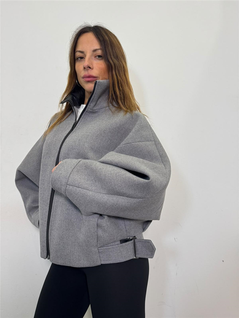Bomber In Tessuto Con Inserti In Ecopelle - Souvenir cod. W40S0333 main:sha1=9a065051d3319031848e8d6d3f1c6e5f9103b680