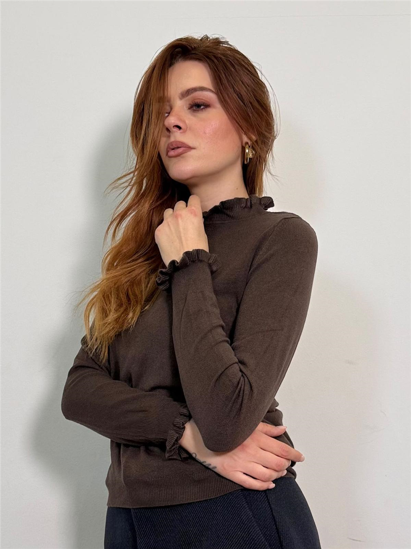Maglia Mezzo Collo Con Rouches - Haveone cod. MNC_R086 main:sha1=0520ae53f9c527c29c67408b0f840ef23529cfc0