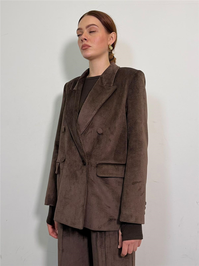 Blazer Doppiopetto In Velluto - Vicolo cod. TAC1876 main:sha1=58380ddc60755dcf5c23cbd54720e1ad82311fcc