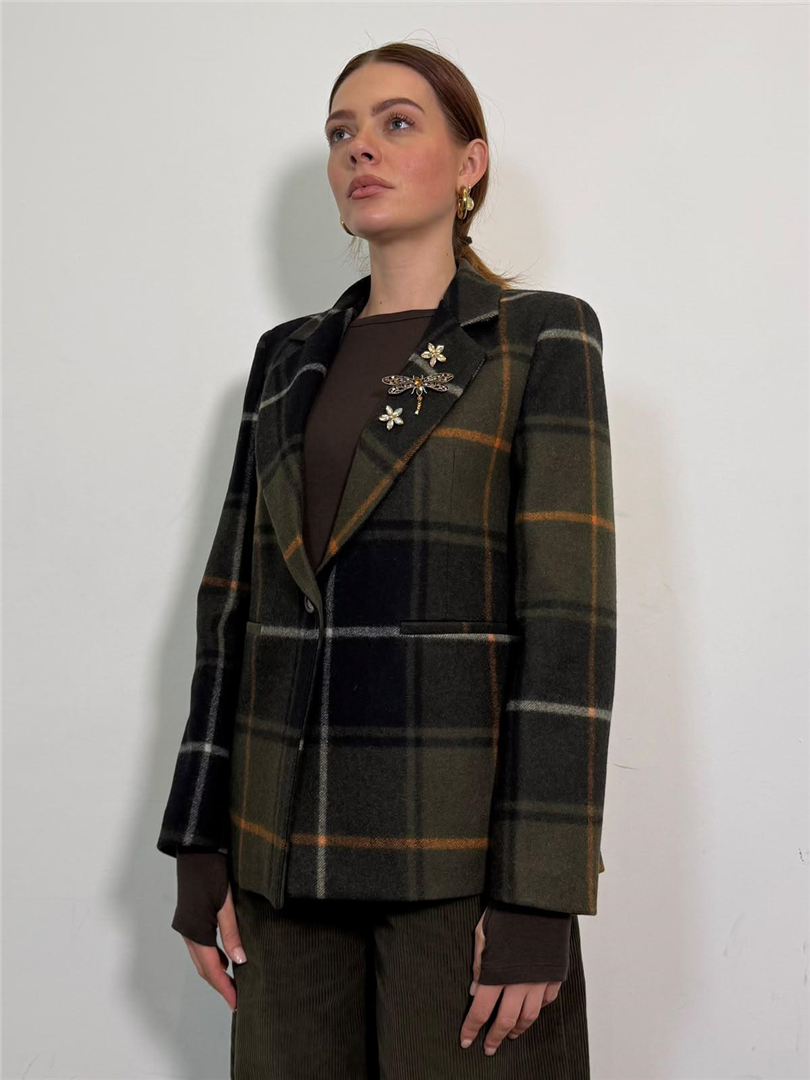Blazer Check Con Spille - Vicolo cod. TAC1739 main:sha1=74b0b75bb107ec1d7454a59e552cff30c9ee8ad1