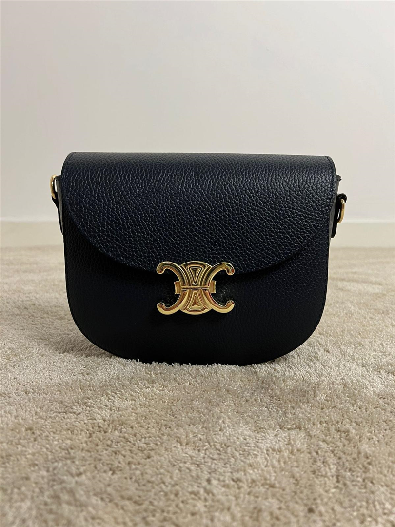 Borsa Chiusura In Metallo Dorato Con Tracolla - Divisione Chickster's cod. M3511  color:blu