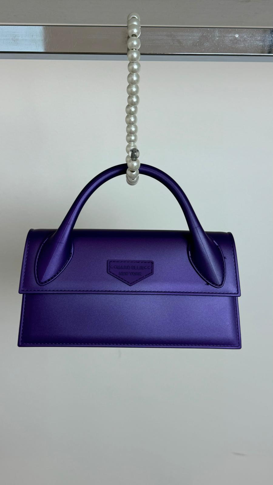 Handbag - Marc Ellis cod. FLAT ARROW_24  color:violet indigo / gold