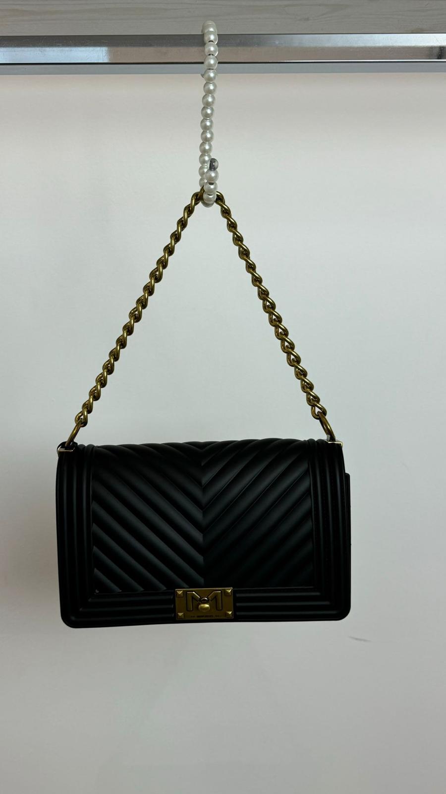 Shoulderbag - Marc Ellis cod. FLAT M_24  color:black / light ottone