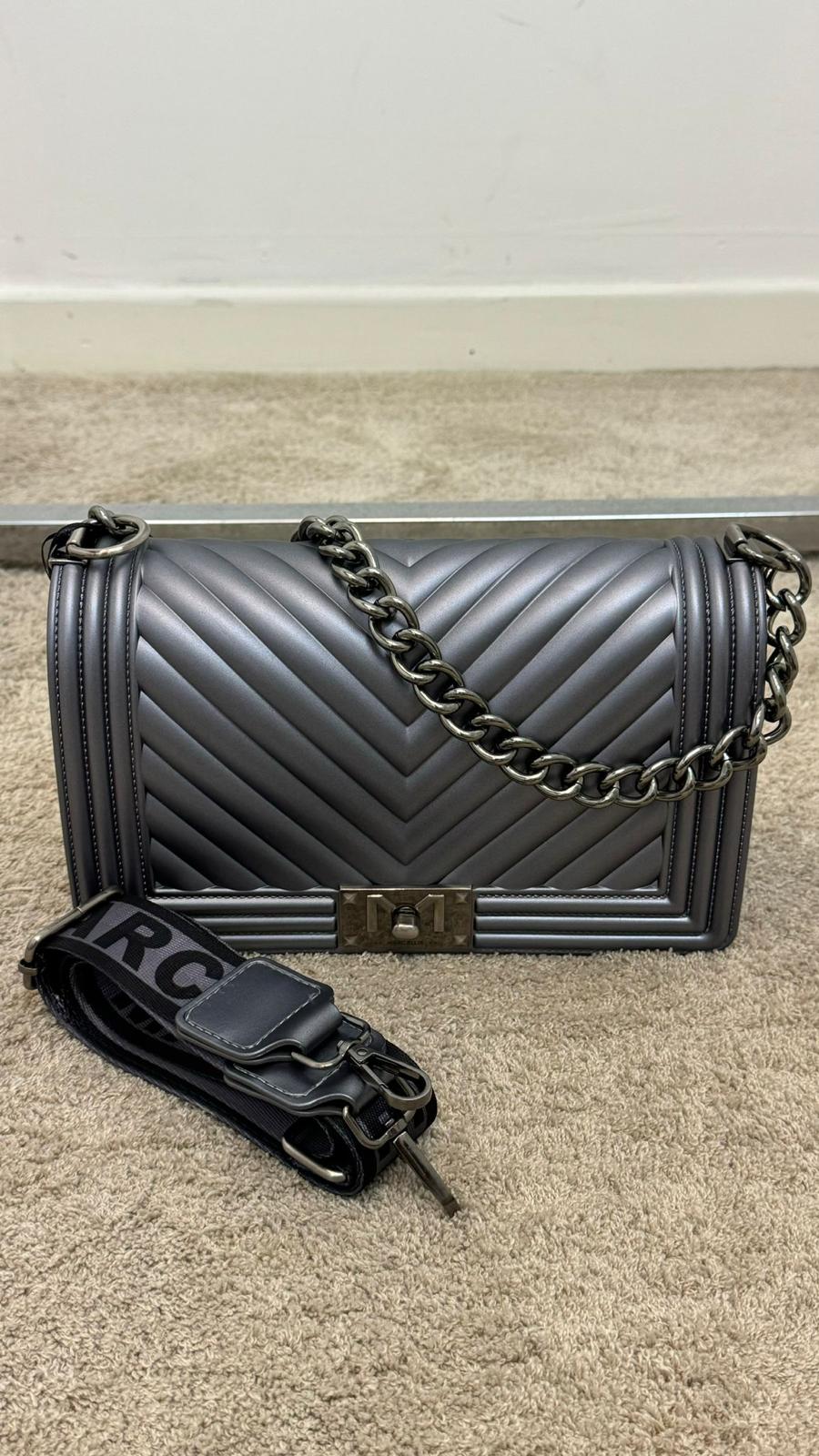 Shoulderbag - Marc Ellis cod. FLAT M_24  color:gun metal / brush cdf