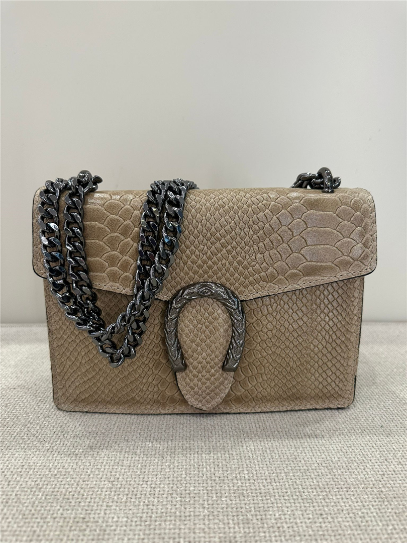 Borsa Ferro Di Cavallo Piccola - Divisione Chickster's cod. M3510  color:taupe