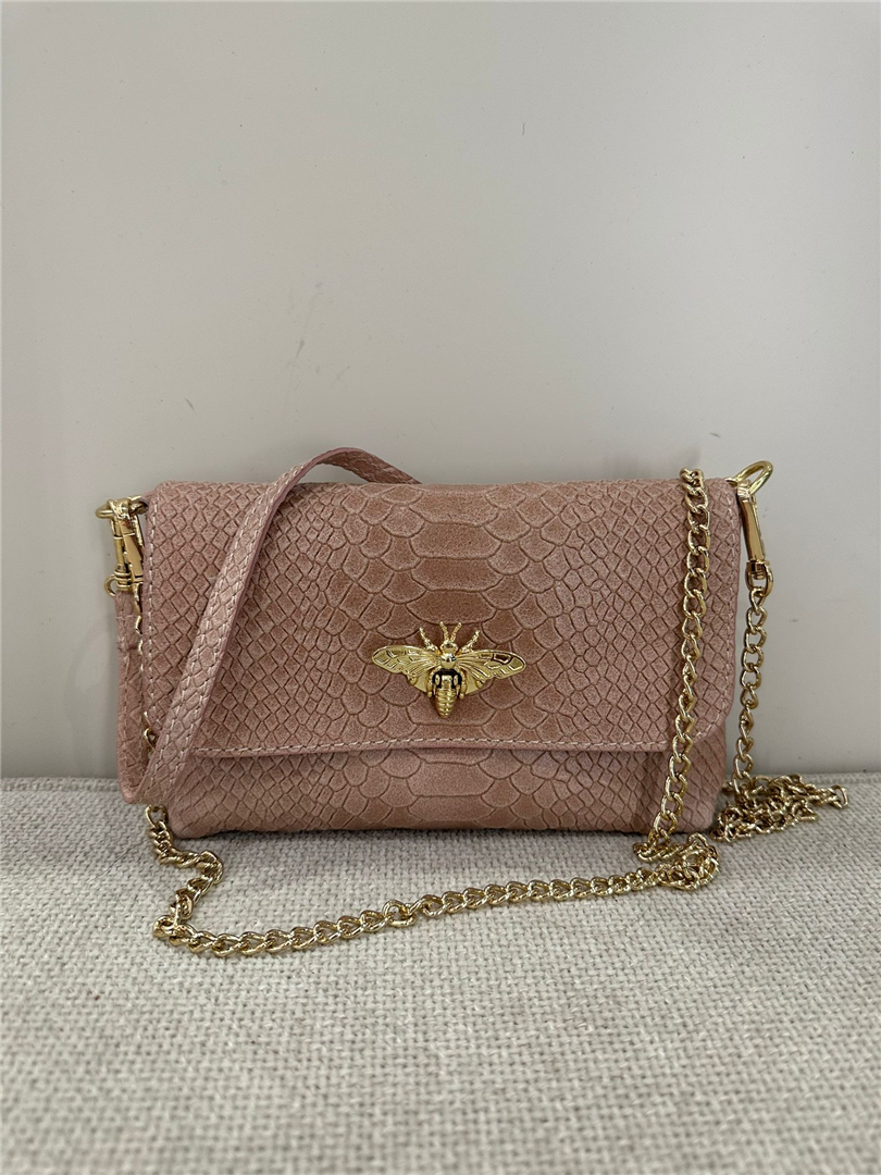 Borsetta Apina Con Tracolla Dorata - Divisione Chickster's cod. M3517  color:rosa