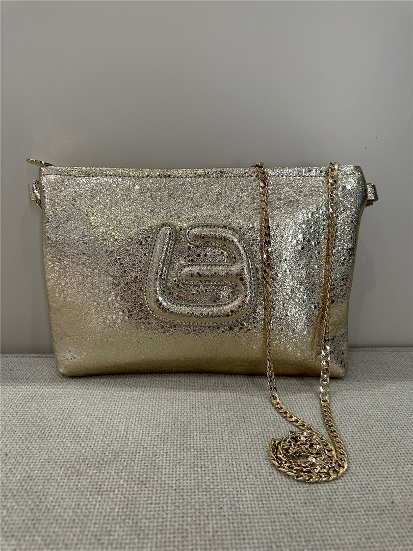 Borsa Ada Cracked Line - La Fille Des Fleurs cod. ADACR\16  color:gold