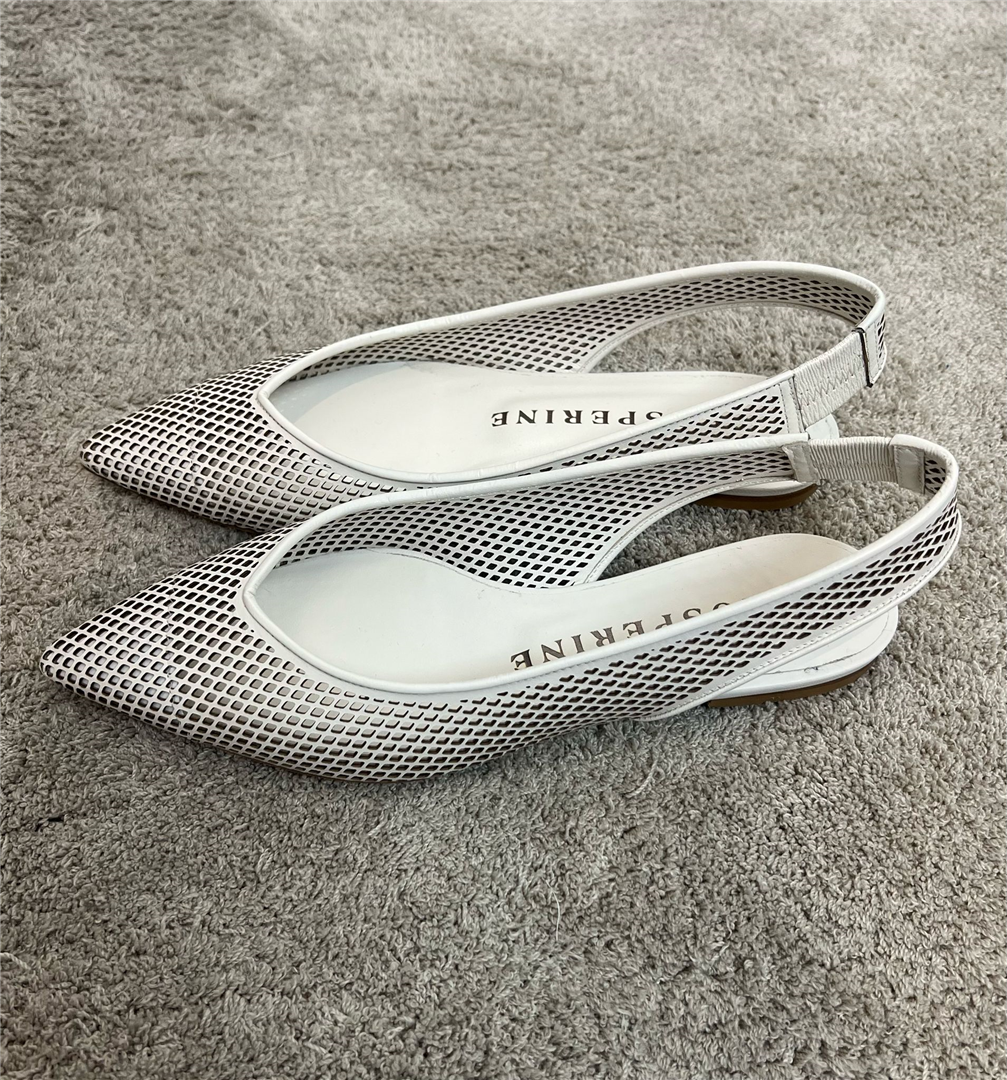 _chanel A Punta In Nappa Traforata - Prosperine cod. 2657  color:panna