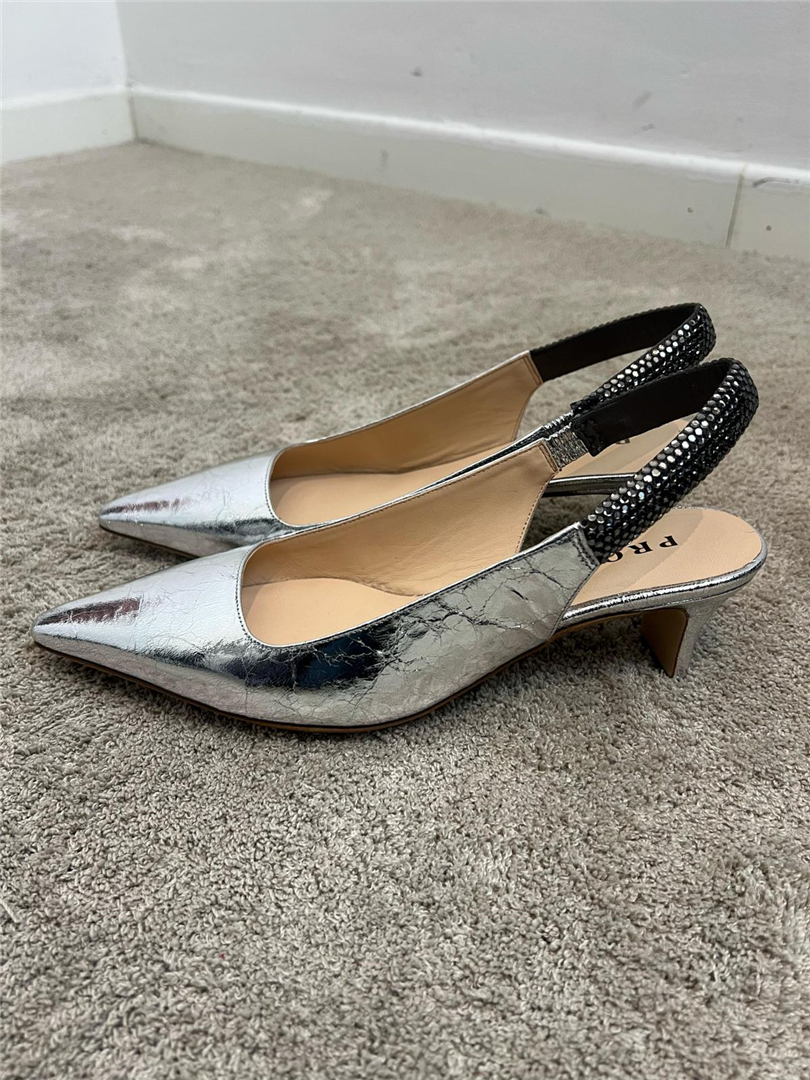 Slingback Con Strass Sul Cinturino - Prosperine cod. 2632  color:argento