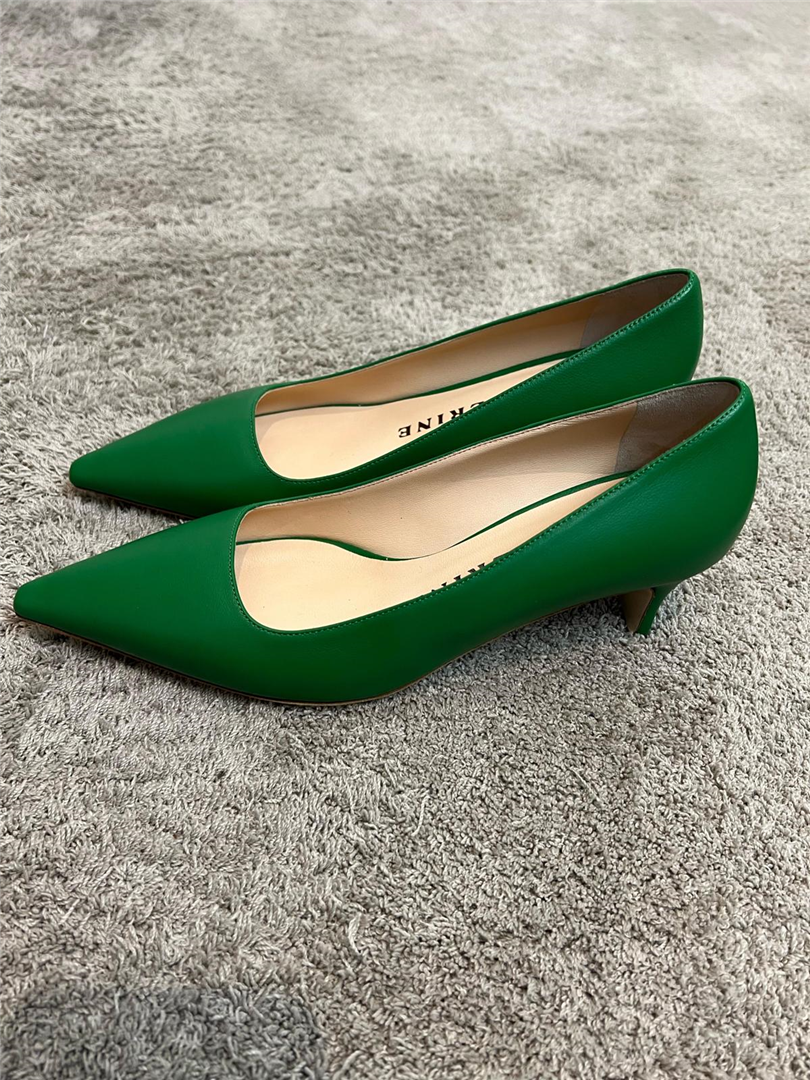 Decollete A Punta In Nappa - Prosperine cod. 2641  color:verde