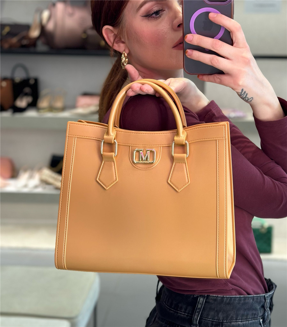 Handbag - Marc Ellis cod. FLAT WOOD M 25_  color:turtledove / light gold