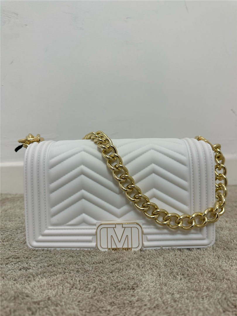 Shoulderbag - Marc Ellis cod. FLAT WAVE S  color:milk / light gold