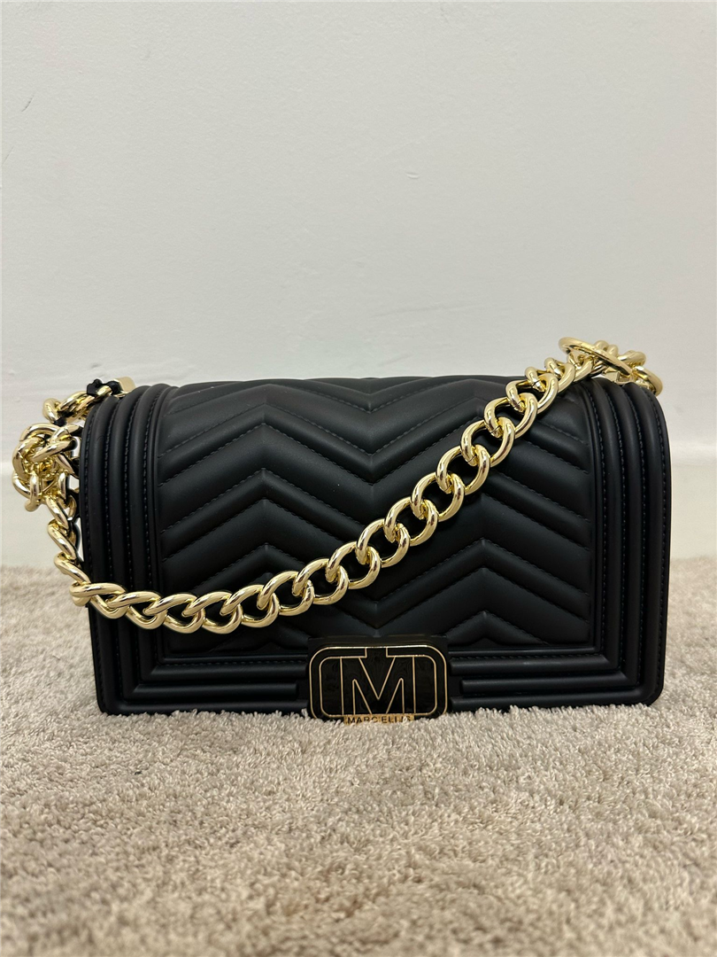 Shoulderbag - Marc Ellis cod. FLAT WAVE S  color:black / light gold