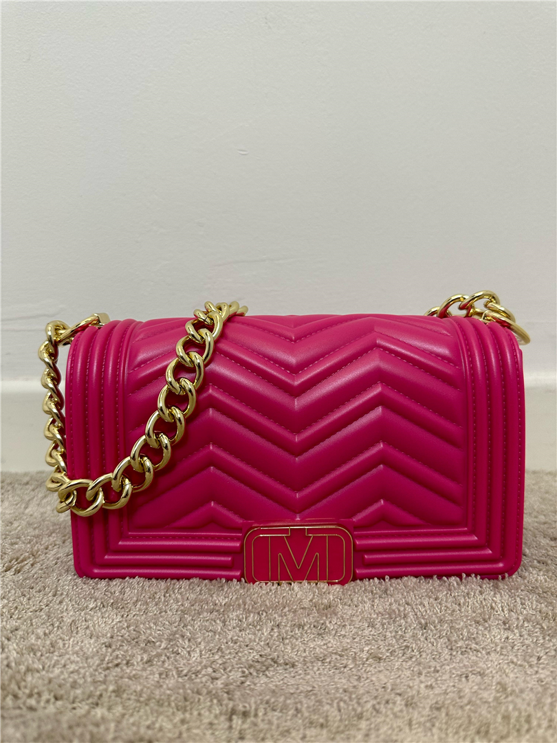 Shoulderbag - Marc Ellis cod. FLAT WAVE S  color:fuxia purple/ light gold