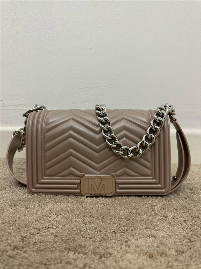Shoulderbag - Marc Ellis cod. FLAT WAVE S  color:shadow grey / silver