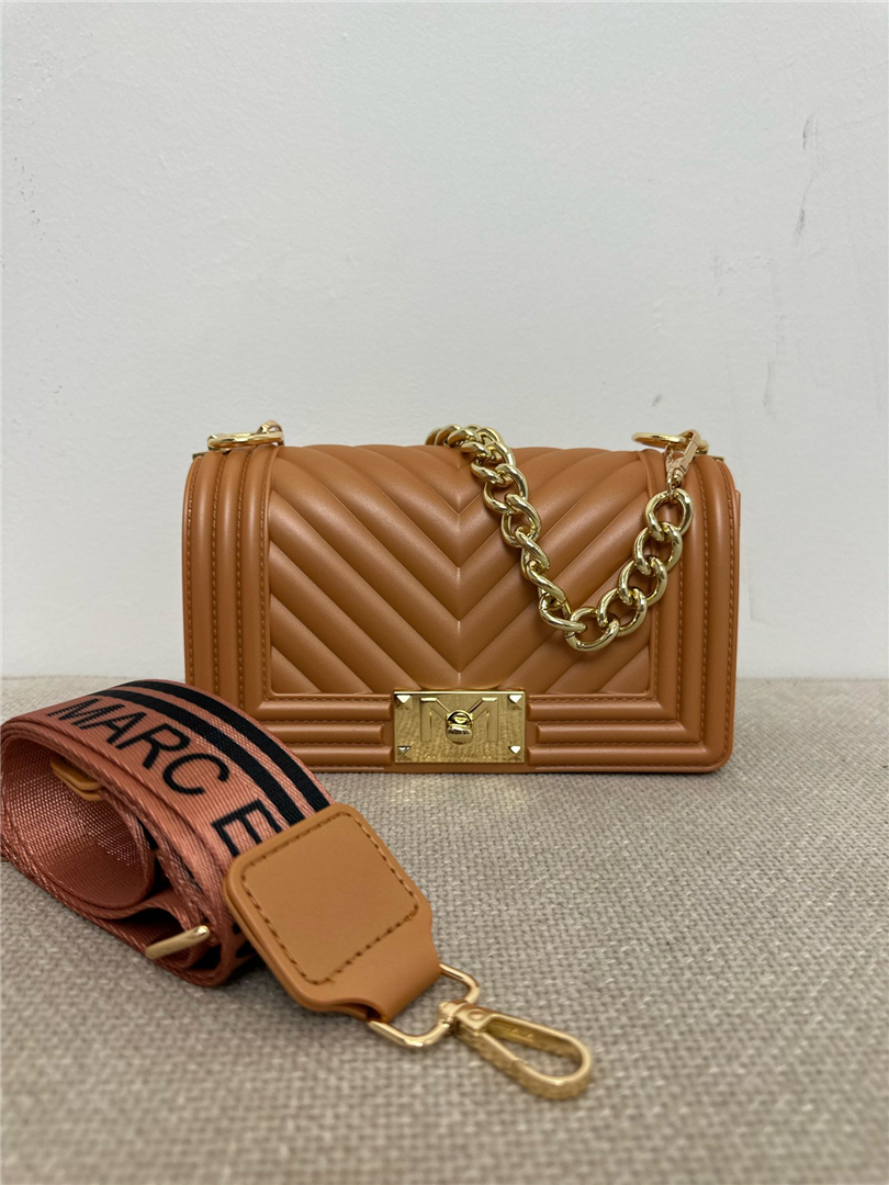 Shoulderbag - Marc Ellis cod. FLAT S 25_  color:cuoio / light gold