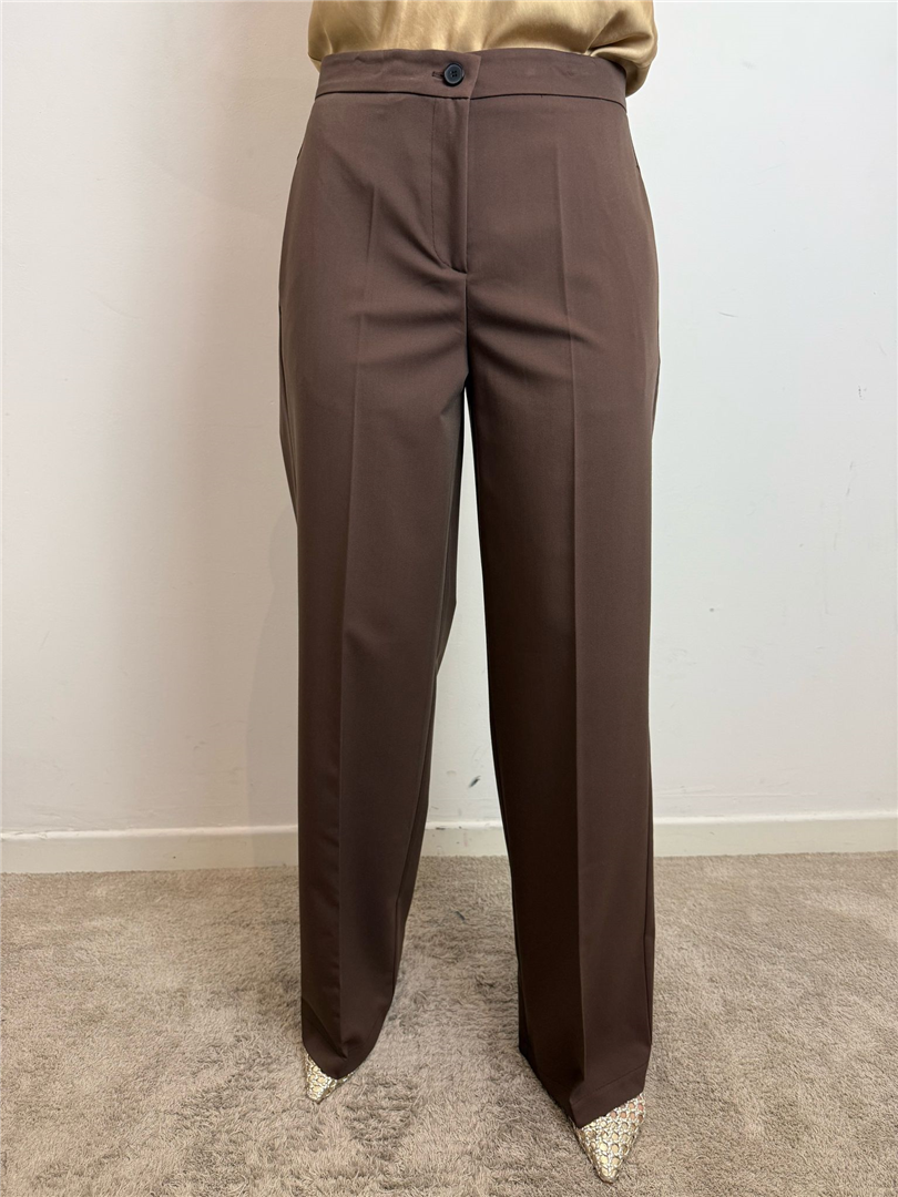 Pantalone Palazzo - Vicolo cod. TD0295  color:cioccolato