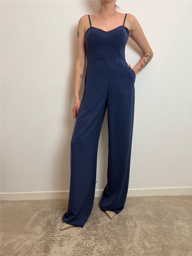 Silence Martini Jumpsuit - Silence Limited cod. SD7013  color:blu