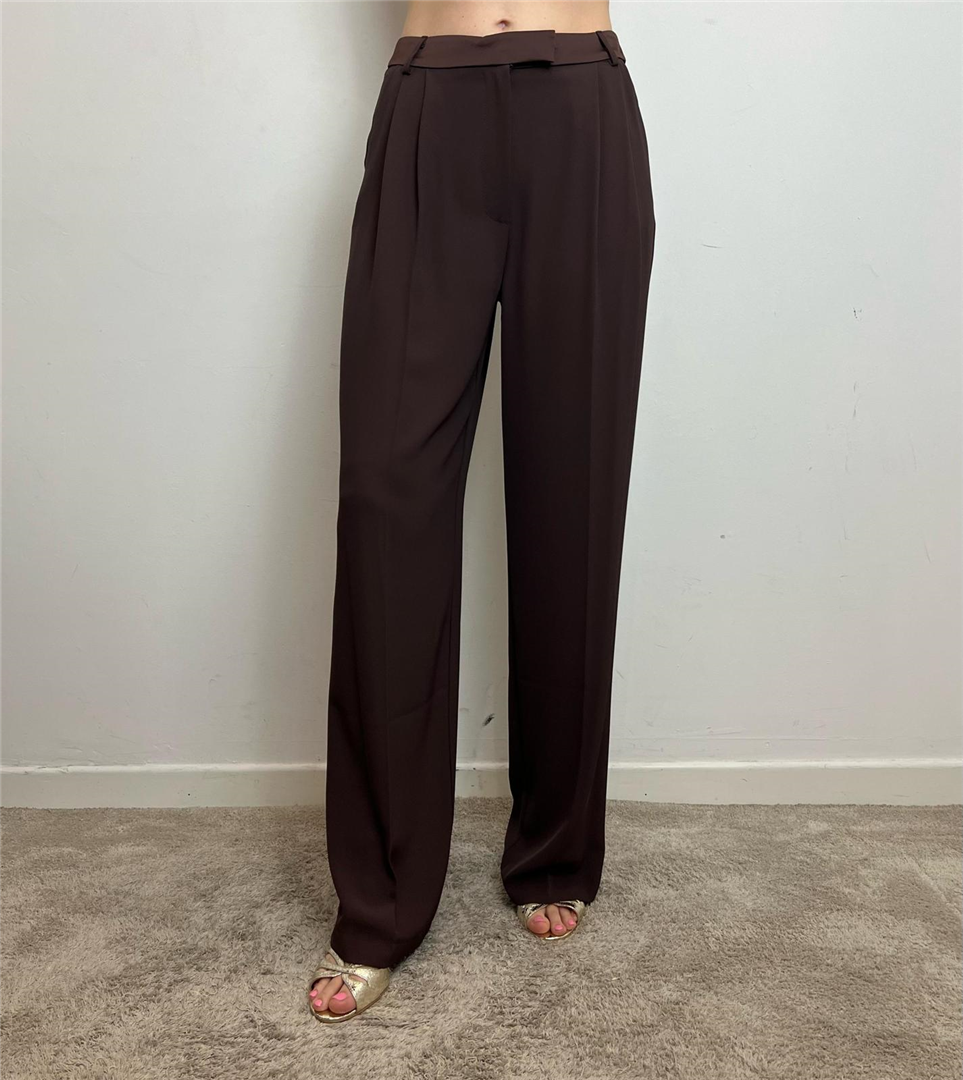 Pantaloni Ampi Con Vita Alta - Imperial cod. PES0JHX  color:ebano