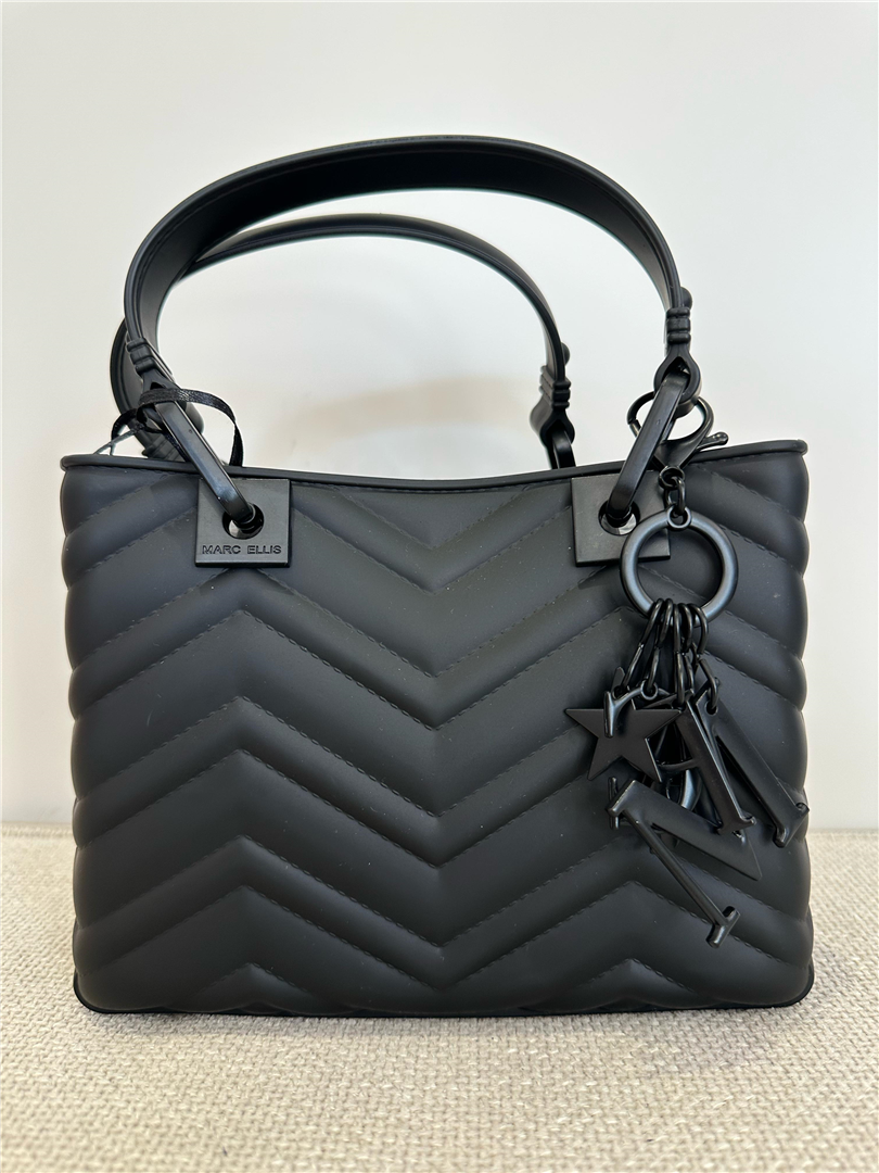 _handbag Con Charms L. Cm 19 H. Cm 14 - Marc Ellis cod. FLAT KRISSYSWAVE  color:black / black
