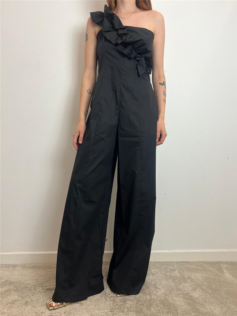 Tuta Con Volant Monospalla - Imperial cod. Y552JFP  color:nero