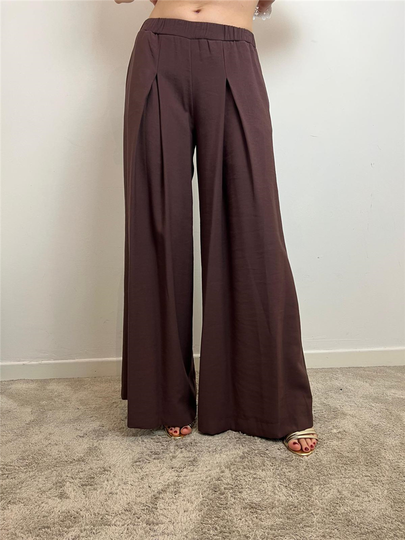 Pantalone Palazzo - Haveone cod. PEV_N211  color:cioccolato