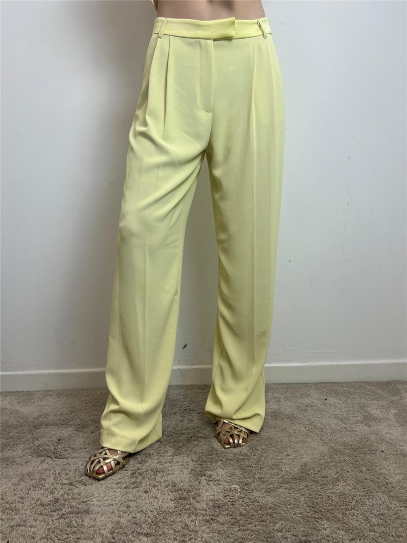 Pantaloni Ampi Con Vita Alta - Imperial cod. PES0JHX  color:canarino