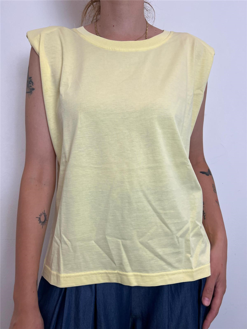 Top Spalline - Haveone cod. TSM_N093  color:giallo pastello
