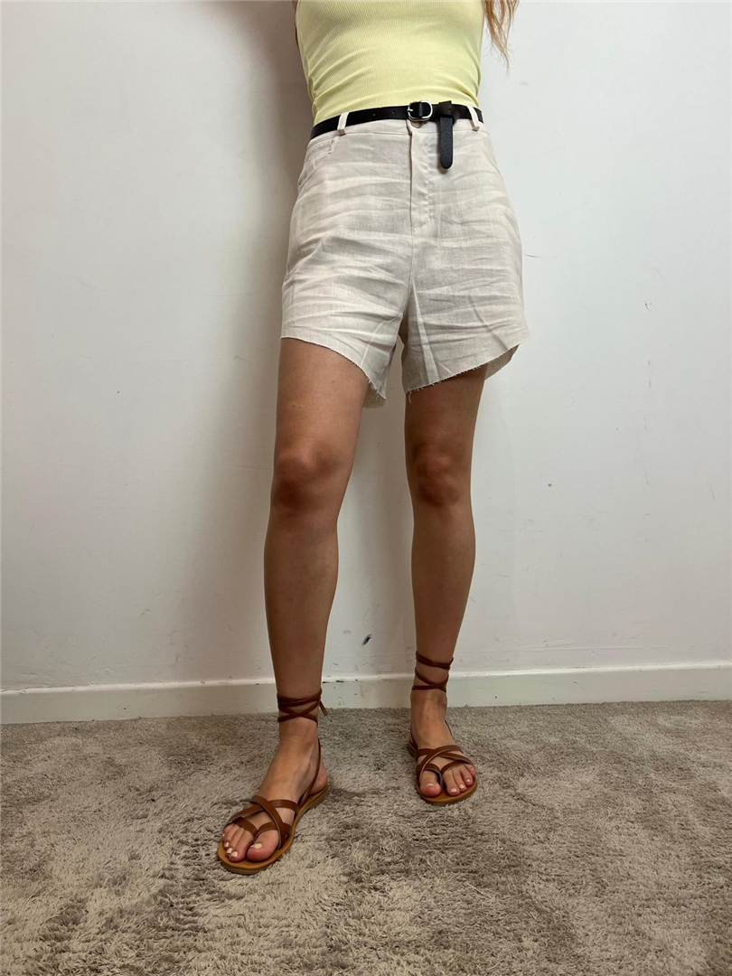 Shorts Misto Lino - Vicolo cod. TD2941  color:burro