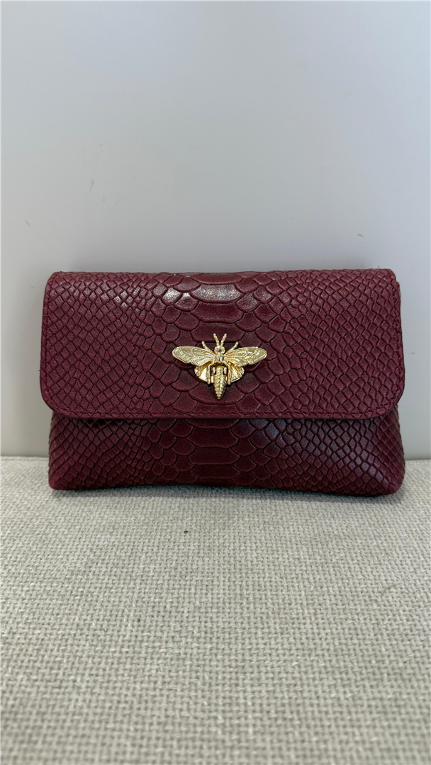 Borsetta Apina Con Tracolla Dorata - Divisione Chickster's cod. M3517  color:bottiglia