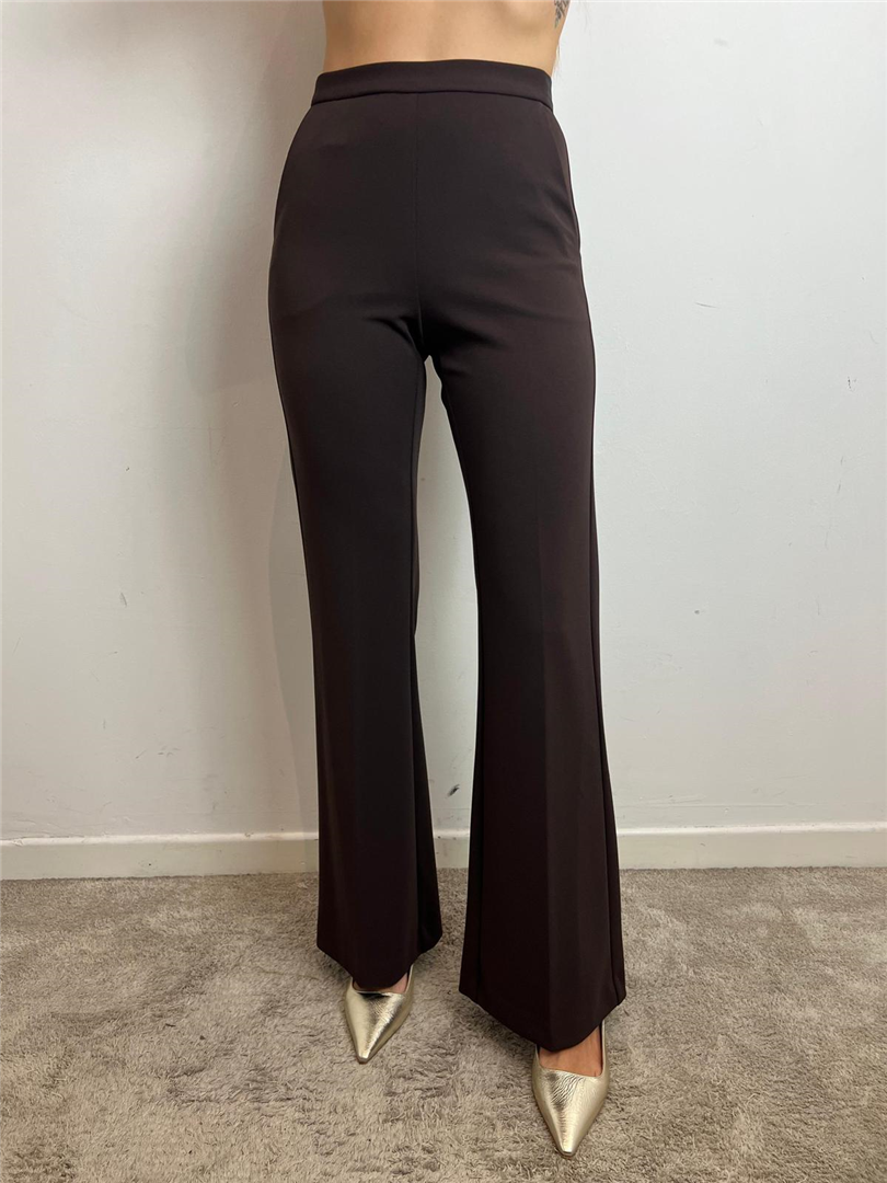 Pantaloni A Zampa Vita Media - Imperial cod. P3E9KAW  color:moro