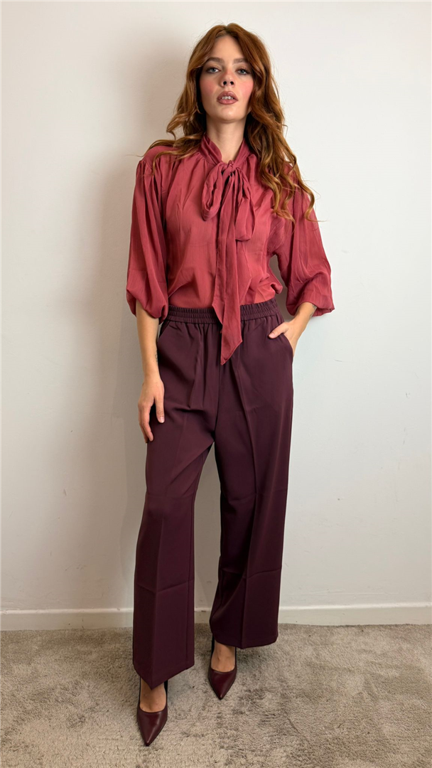 Pantalone Noblesse - Grace & Mila Paris cod. FW2513006  color:bordeaux