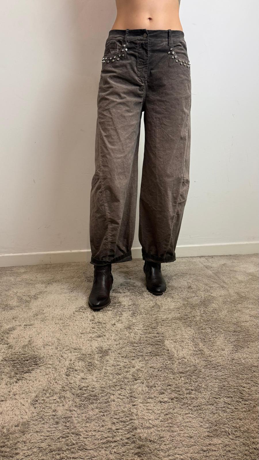 Pantalone Over - Haveone cod. PFW_P207  color:moro