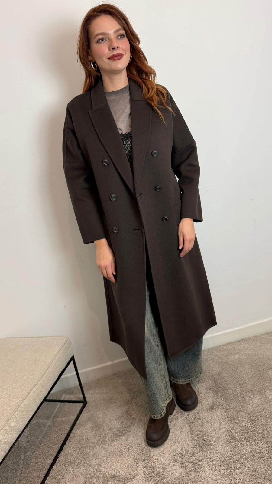 Cappotto Hand Made Doppio Petto - Vicolo cod. TF0001  color:moro