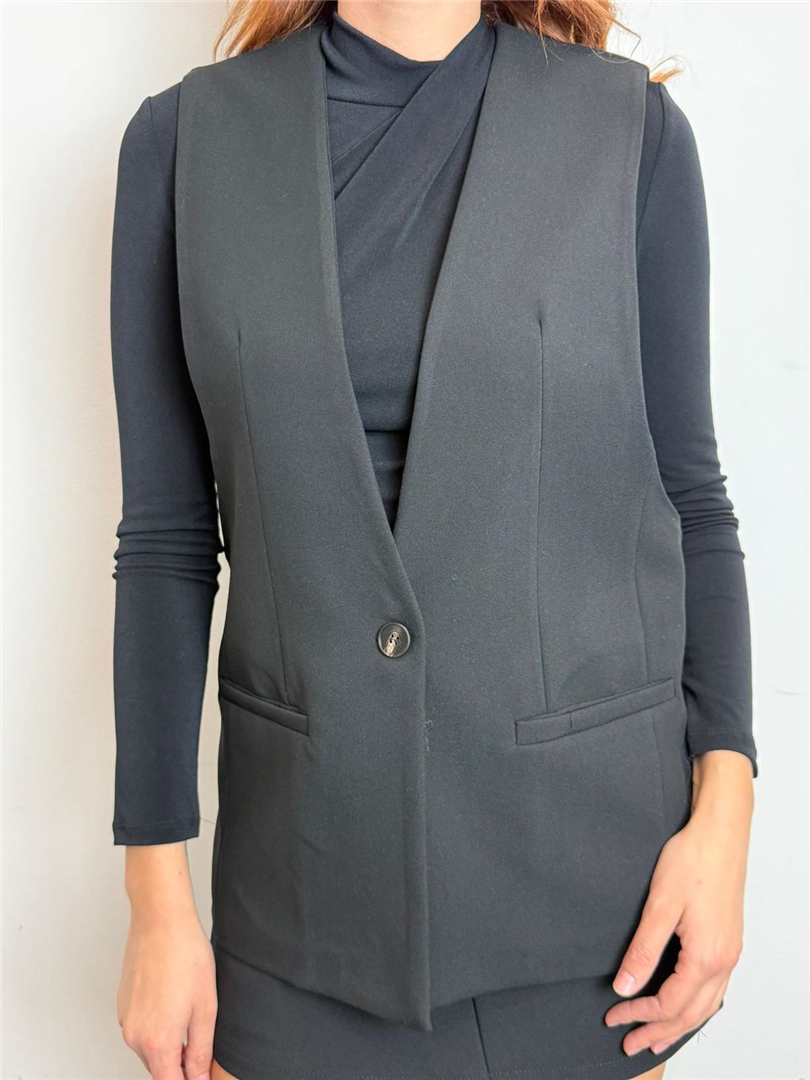 Gilet Over - Haveone cod. LFW_P040  color:nero