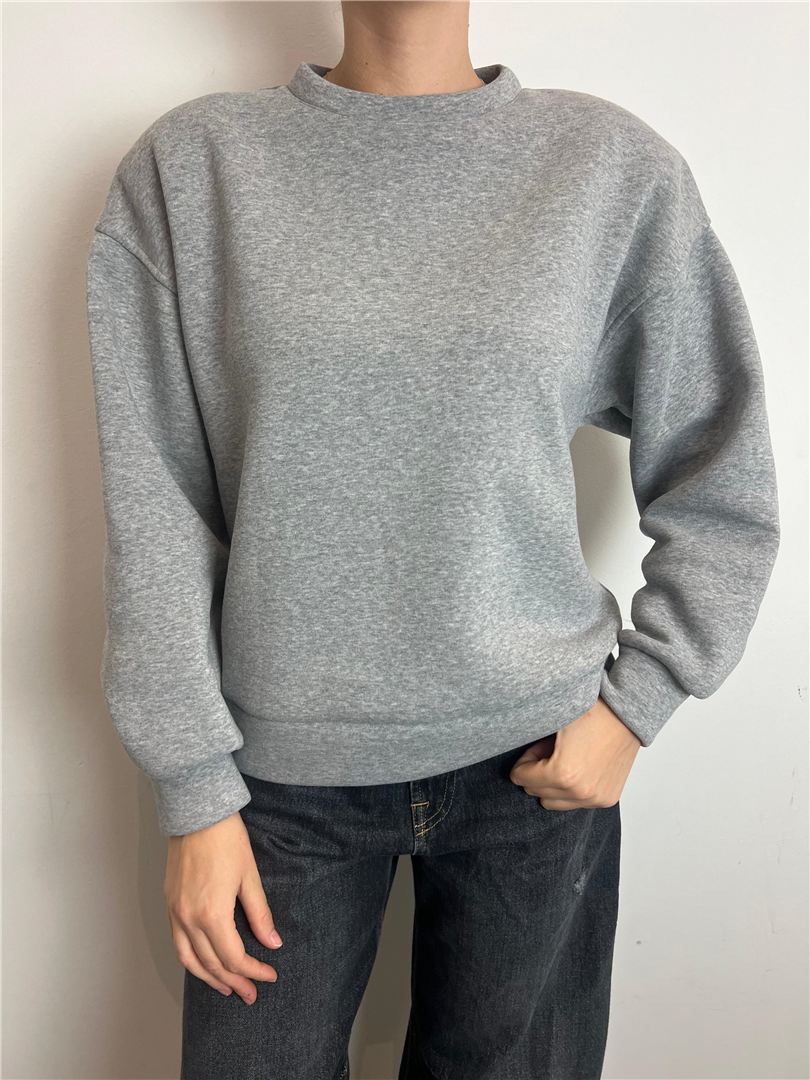 Felpa Spalline - Haveone cod. MVS_P167  color:grigio perla