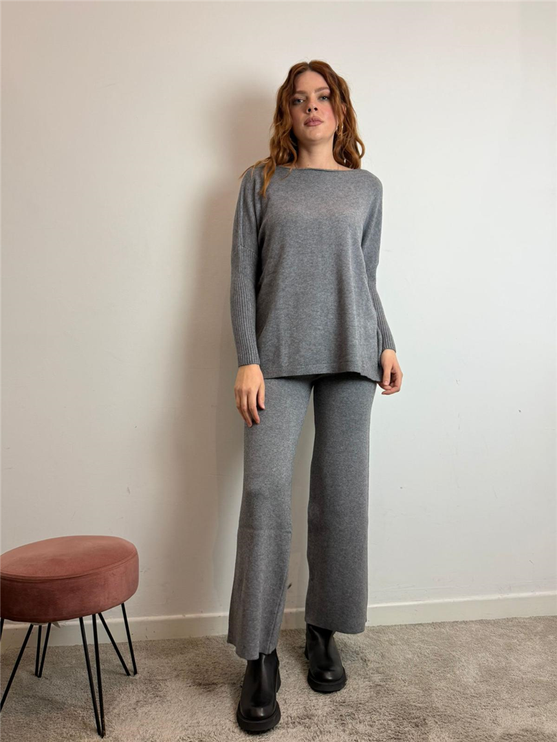 Completo Girocollo Palazzo - Haveone cod. HNC_P001  color:grigio