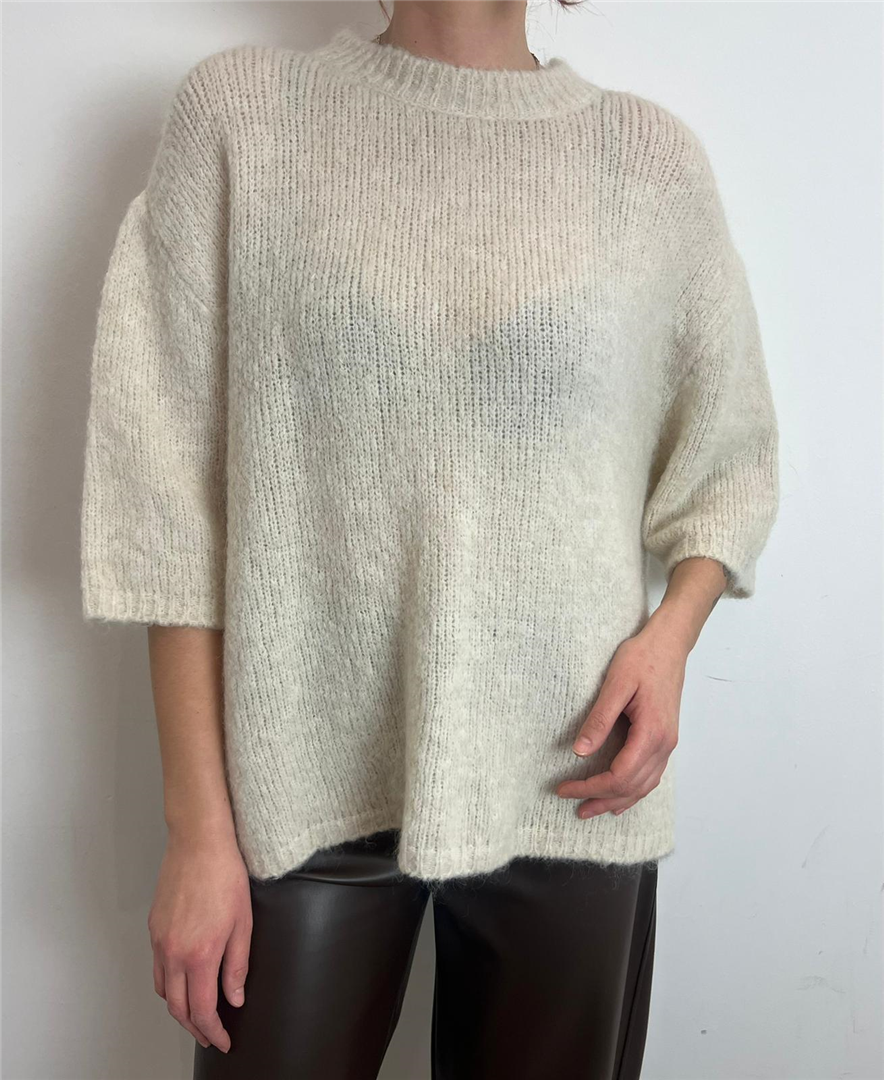 Maglia Girocollo M/manica - Haveone cod. MFP_P278  color:panna