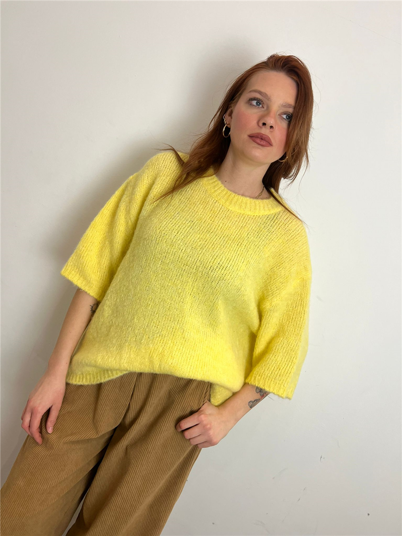 Maglia Girocollo M/manica - Haveone cod. MFP_P278  color:giallo