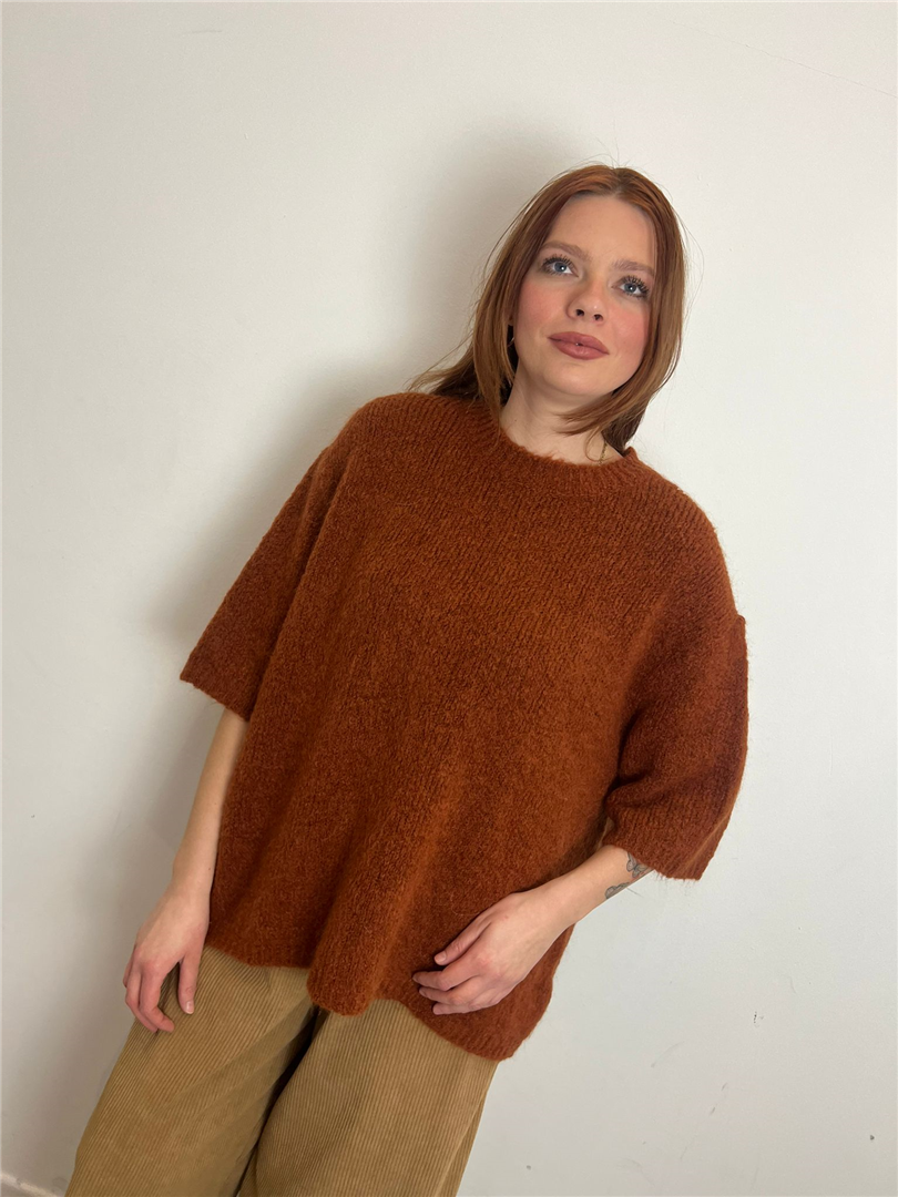 Maglia Girocollo M/manica - Haveone cod. MFP_P278  color:coccio