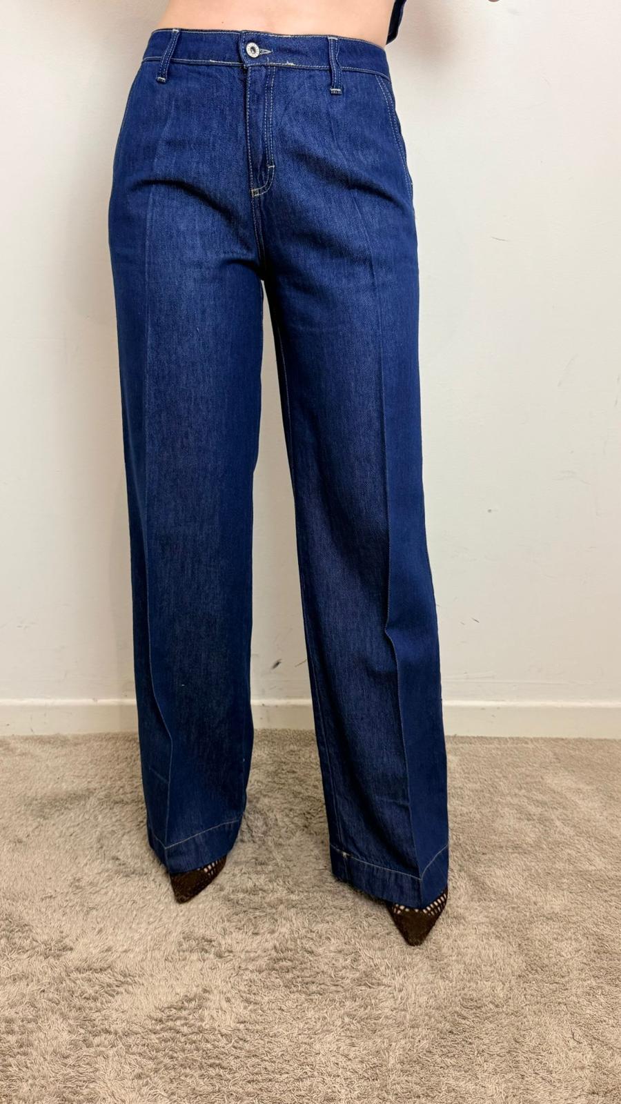 Jeans Palazzo - Please cod. P3OIDINC10  color:blu denim