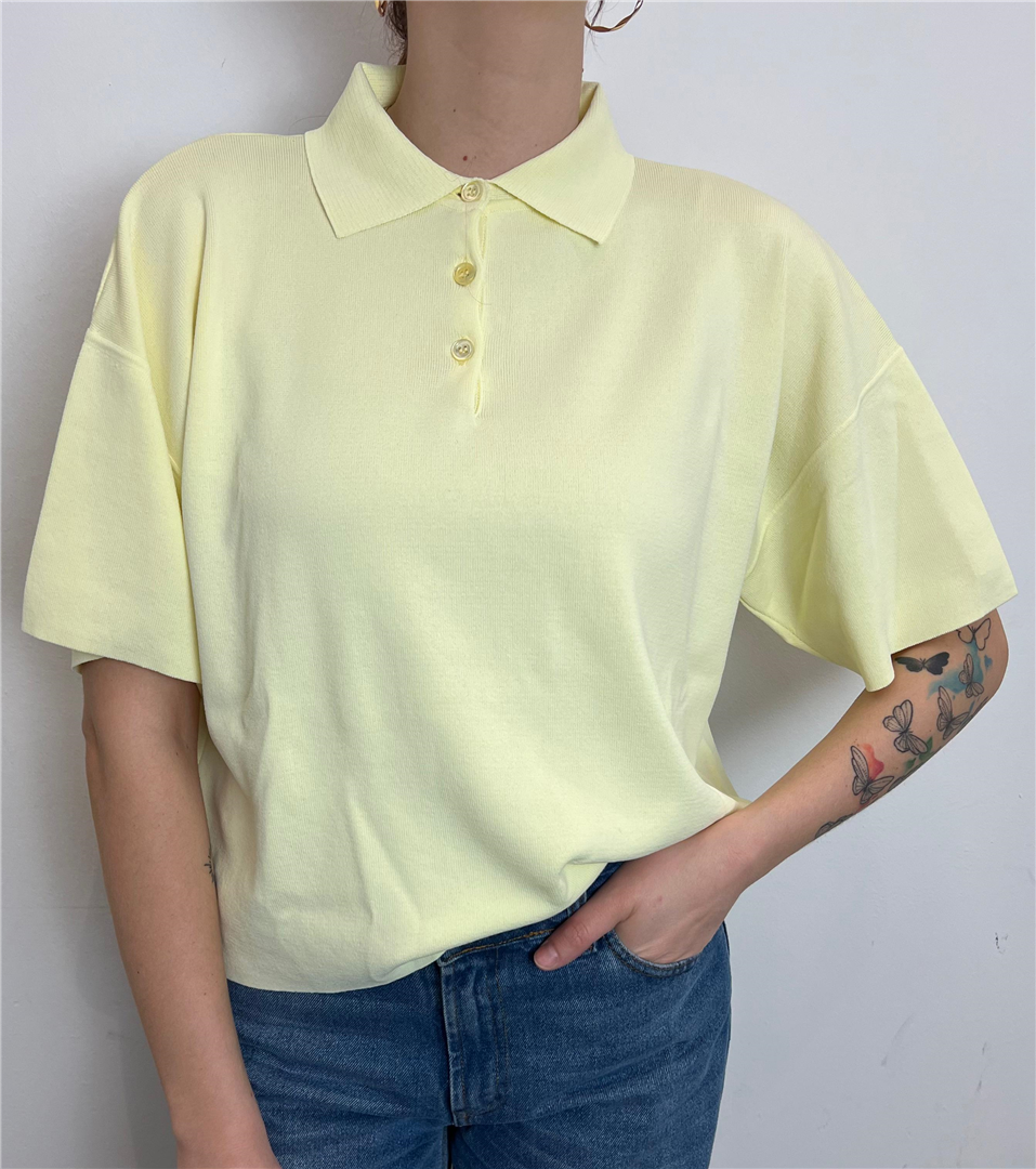 T Shirt Colletto Polo - Vicolo cod. 2AB2080  color:pulcino